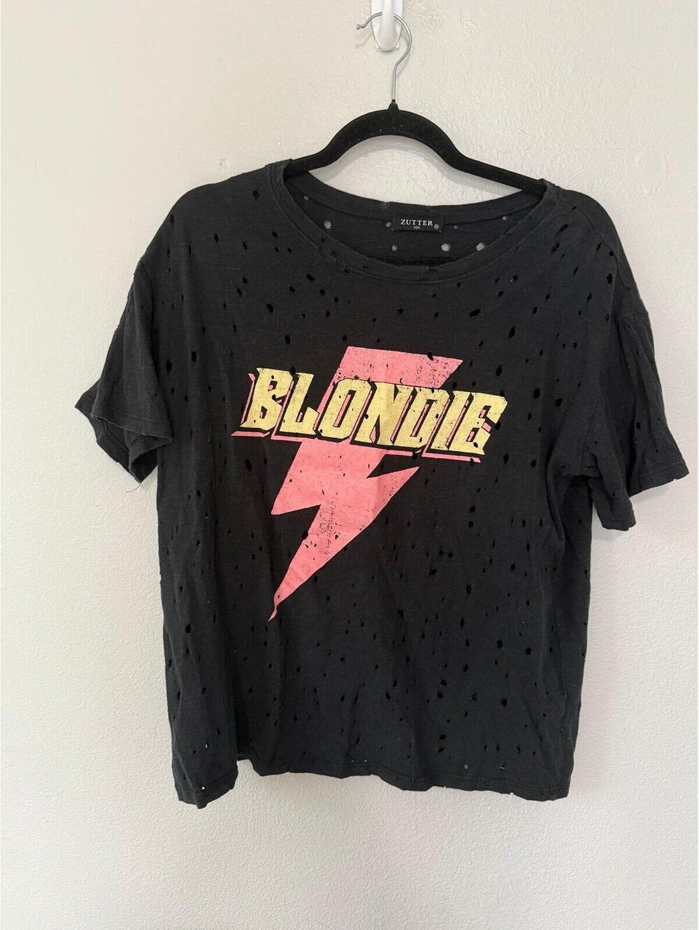 Zutter brand Blondie distressed t shirt size medium